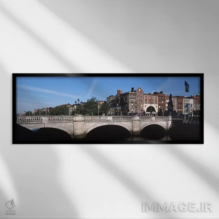 تابلو دکوراتیو Dublin, Leinster Province, Republic of Ireland,منظره شه… اثر پانورامیک ایمجز - نمای قابدار مشکی