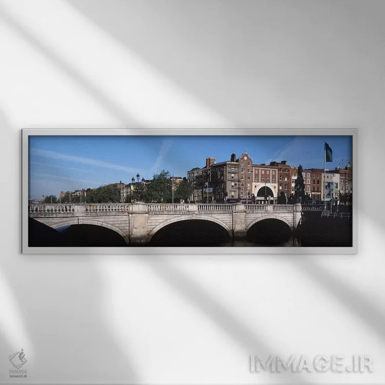 تابلو دکوراتیو Dublin, Leinster Province, Republic of Ireland,منظره شه… اثر پانورامیک ایمجز - نمای قابدار سفید