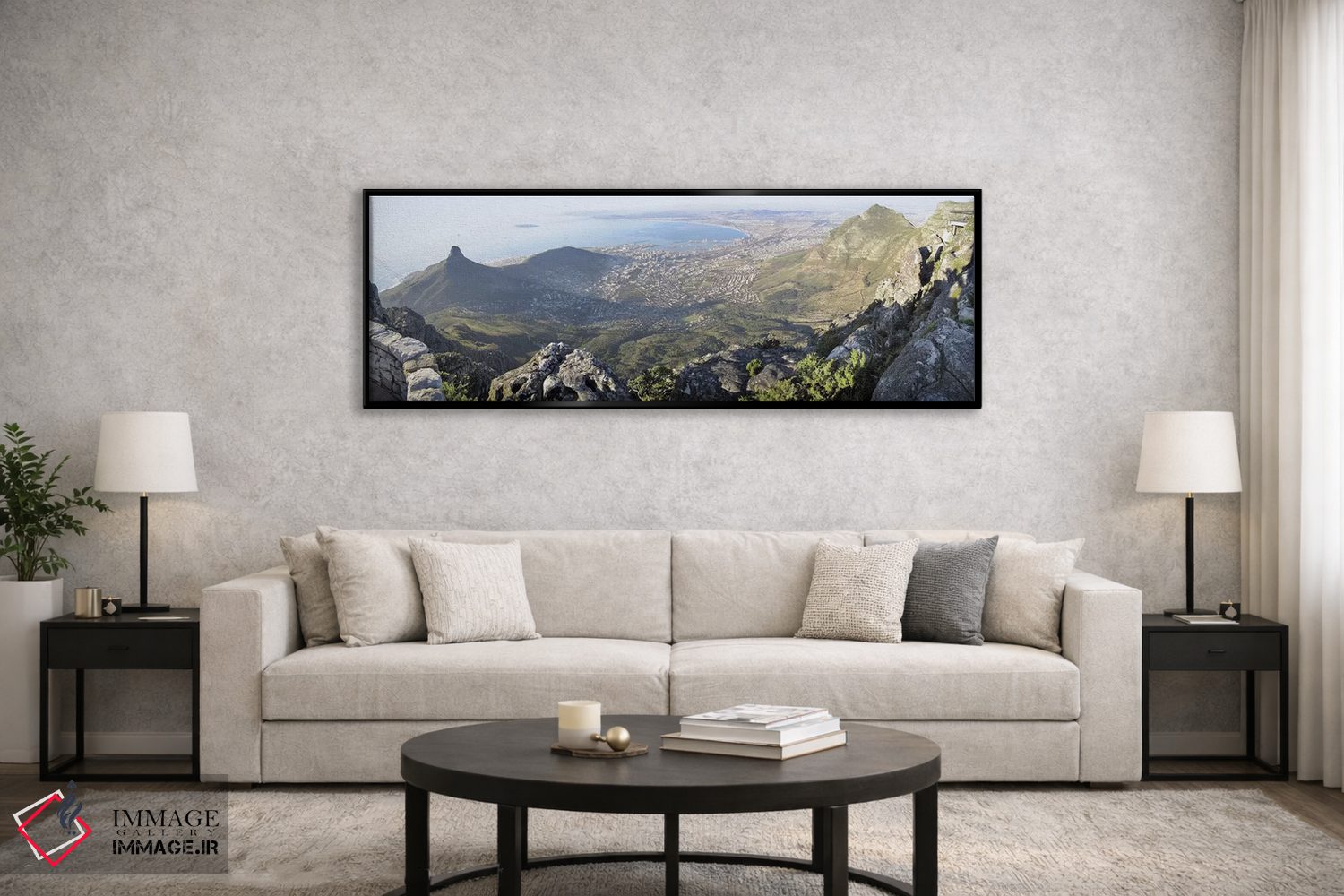 تابلو دکوراتیو Cape Town, Western Cape, South Africa,نمایی از مرکز شهر… اثر پانورامیک ایمجز - D6B