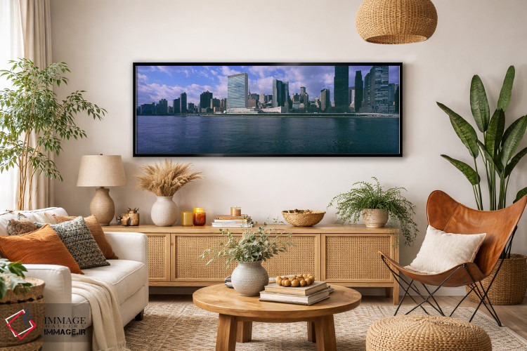 تابلو دکوراتیو East River, Manhattan, New York City, New York State, U… اثر پانورامیک ایمجز - D4B