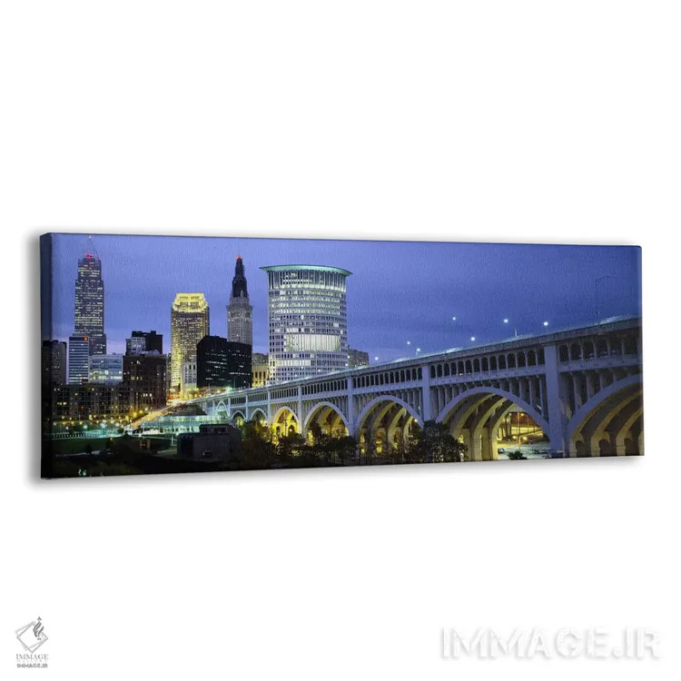 تابلو دکوراتیو Detroit Avenue Bridge, Cleveland, Ohio, USA,پل شهری روش… اثر پانورامیک ایمجز - نمای پرسپکتیو محصول