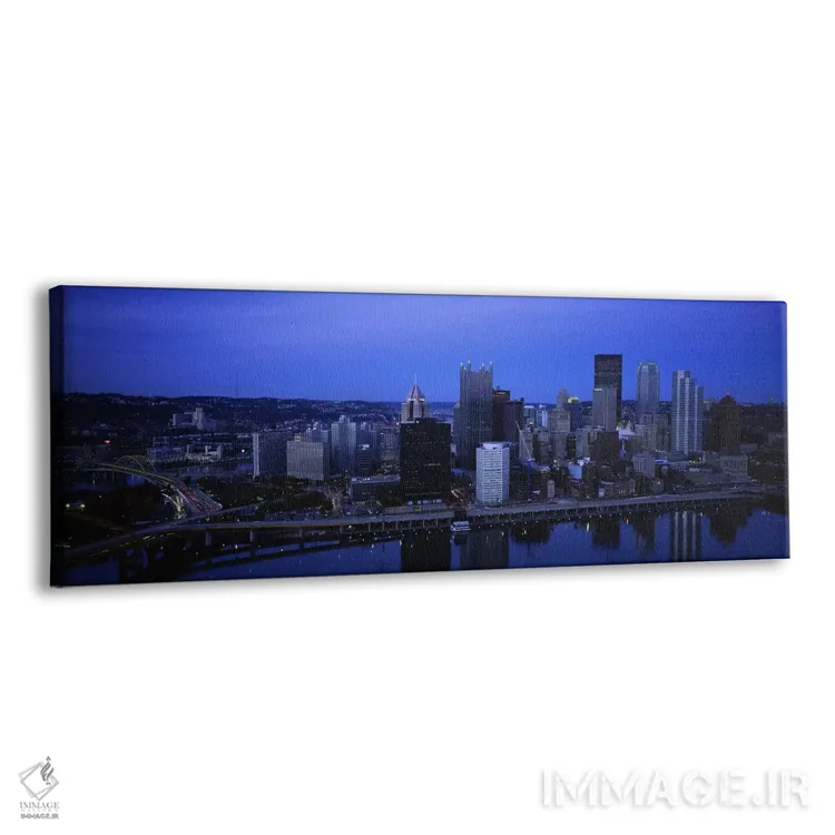 تابلو دکوراتیو Pittsburgh, Pennsylvania, USA,ساختمان ها در شهر هنگام غ… اثر پانورامیک ایمجز - نمای پرسپکتیو محصول