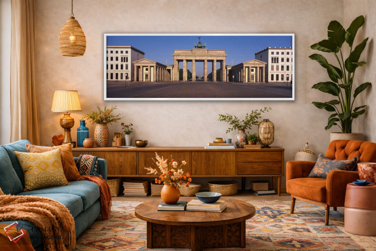 تابلو دکوراتیو Brandenburg Gate, Berlin, Germany,نمای بیرونی ساختمان… اثر پانورامیک ایمجز - D2W