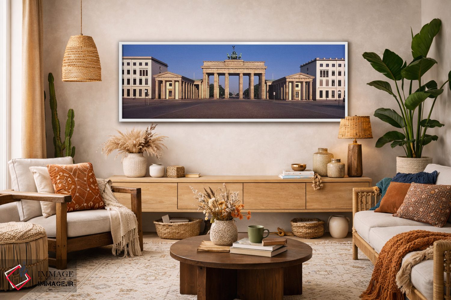 تابلو دکوراتیو Brandenburg Gate, Berlin, Germany,نمای بیرونی ساختمان… اثر پانورامیک ایمجز - D3W