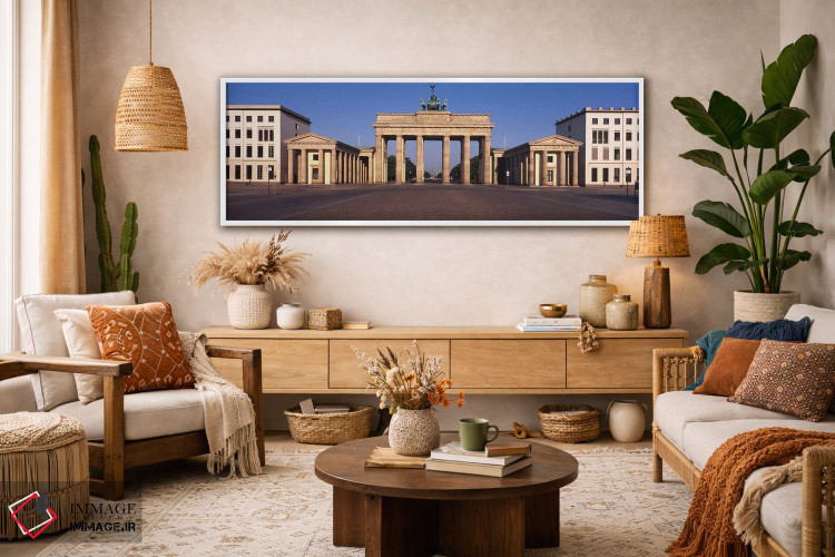 تابلو دکوراتیو Brandenburg Gate, Berlin, Germany,نمای بیرونی ساختمان… اثر پانورامیک ایمجز - D3W