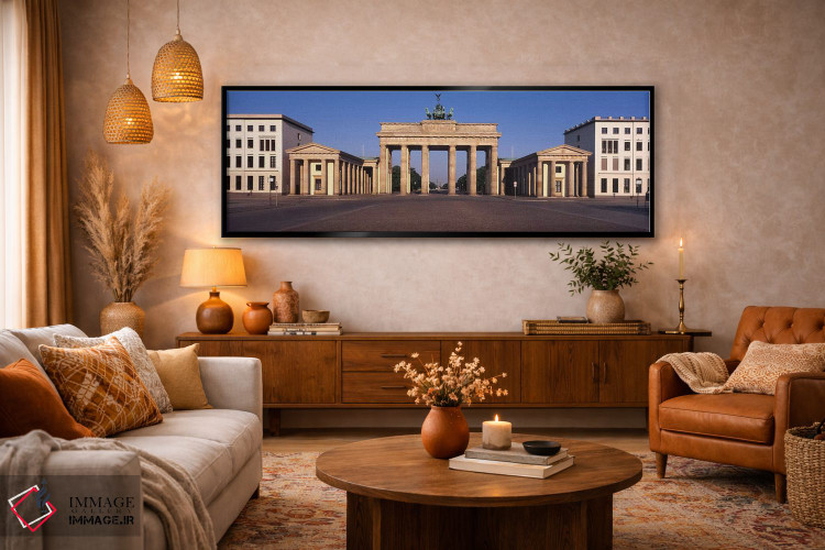 تابلو دکوراتیو Brandenburg Gate, Berlin, Germany,نمای بیرونی ساختمان… اثر پانورامیک ایمجز - D6B