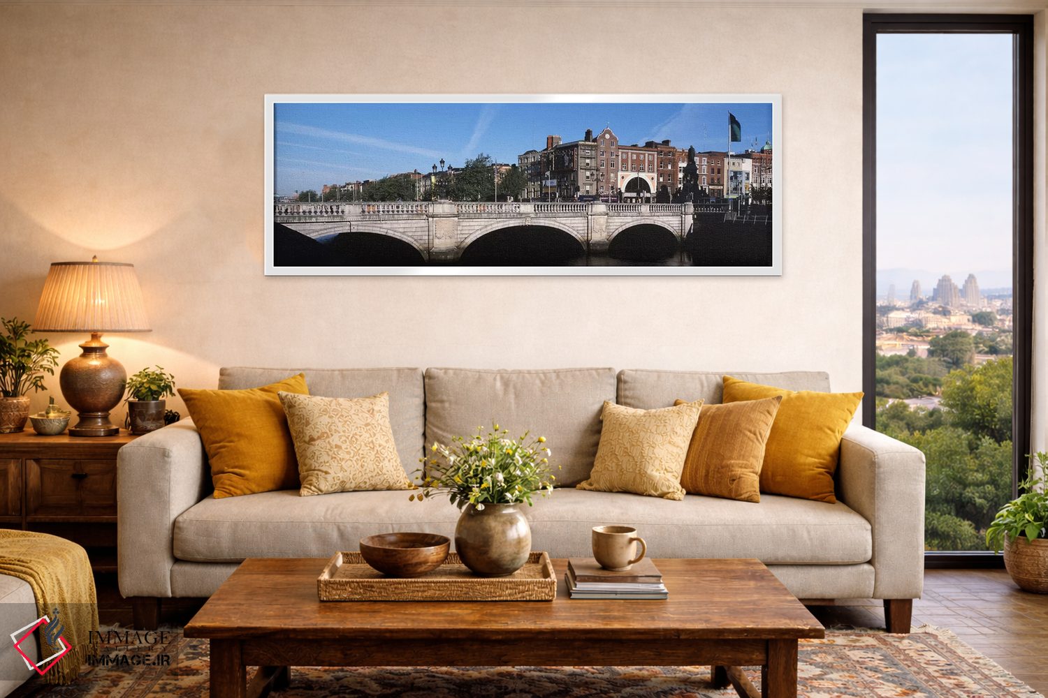تابلو دکوراتیو Dublin, Leinster Province, Republic of Ireland,منظره شه… اثر پانورامیک ایمجز - D4W