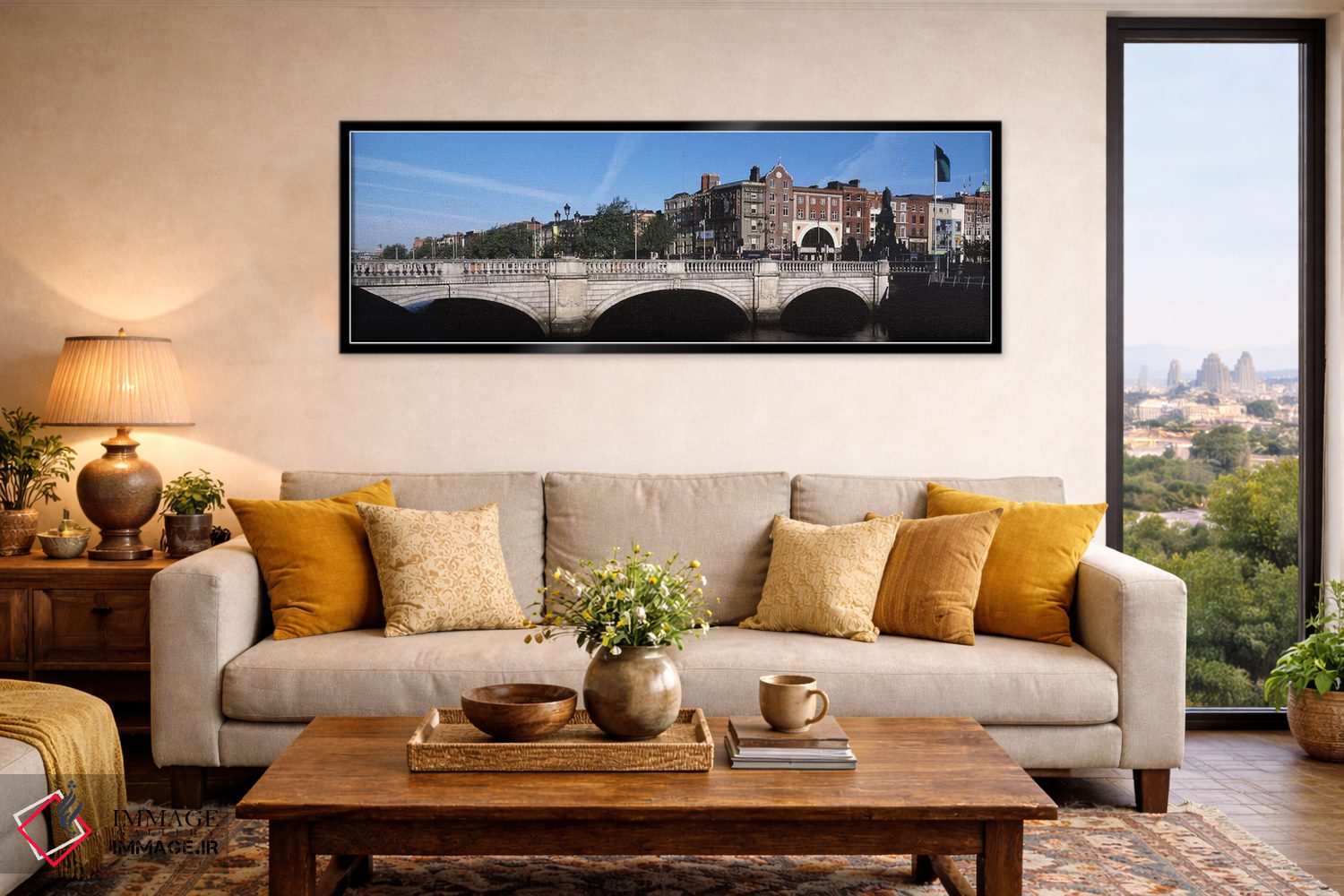 تابلو دکوراتیو Dublin, Leinster Province, Republic of Ireland,منظره شه… اثر پانورامیک ایمجز - D6B