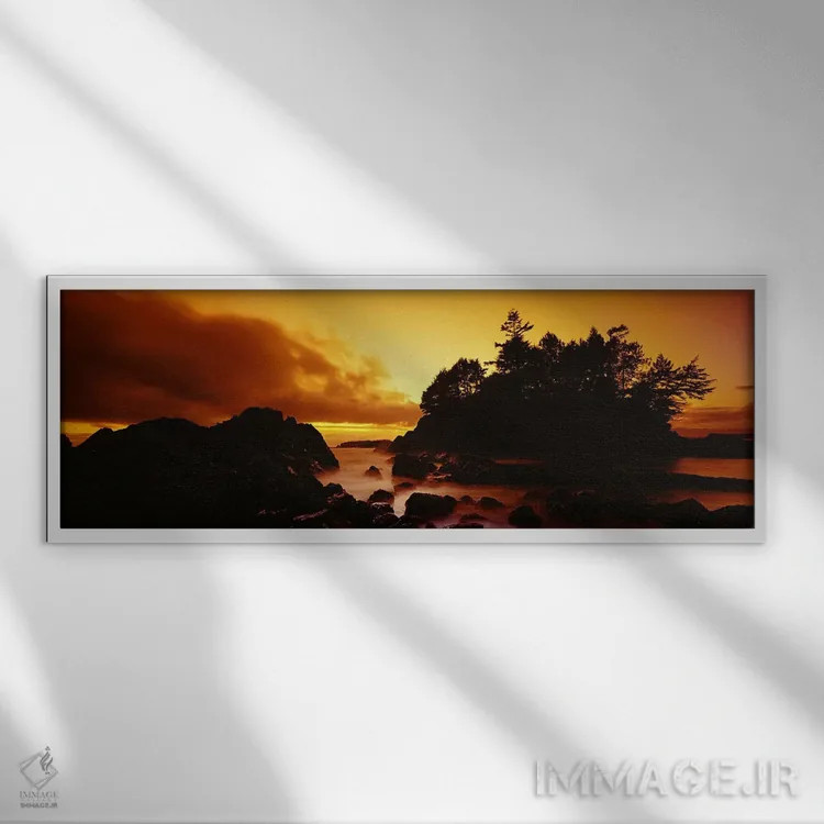 تابلو دکوراتیو Tofino, Vancouver Island, British Columbia, Canada,غروب… اثر پانورامیک ایمجز - نمای قابدار سفید