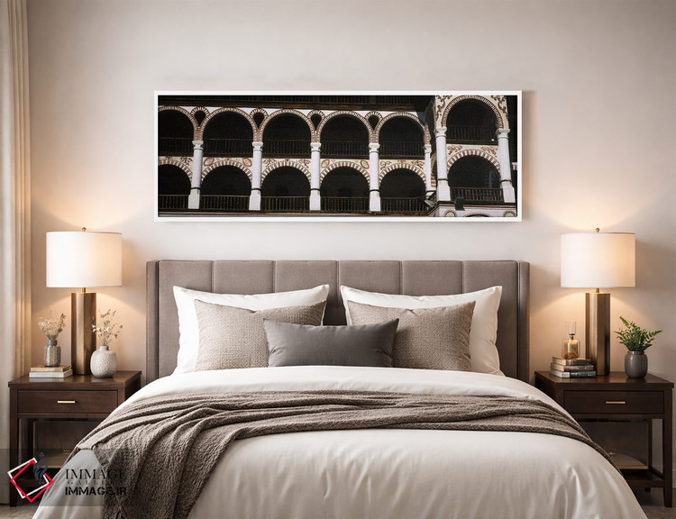 تابلو دکوراتیو Rila Monastery, Bulgaria,نمای زاویه پایین از یک صومعه… اثر پانورامیک ایمجز - D3W