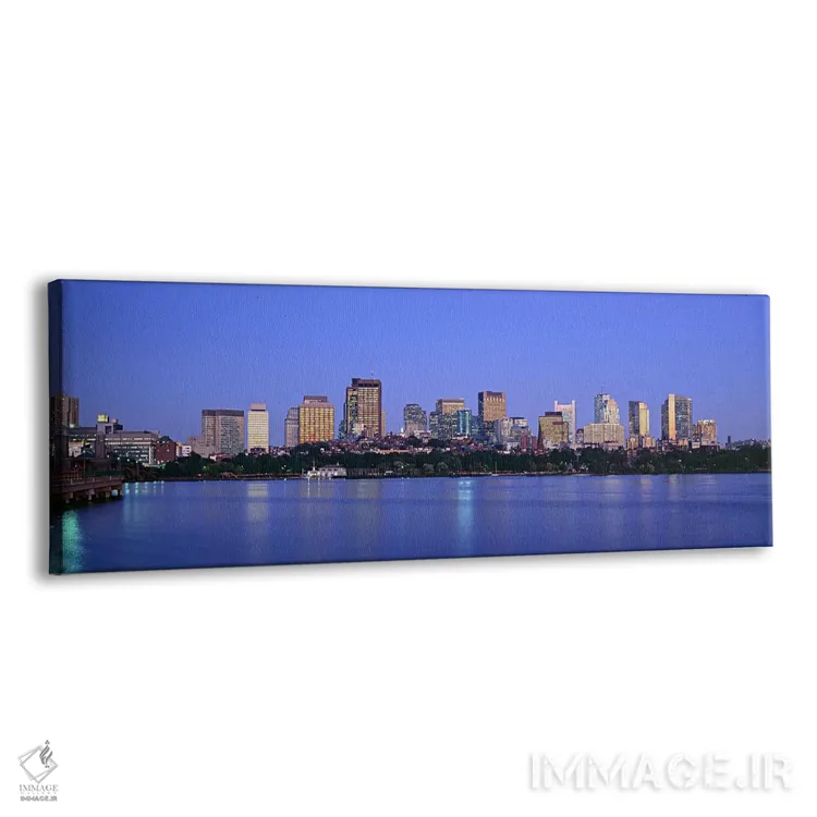 تابلو دکوراتیو Boston, Massachusetts, USA,ساختمان های حاشیه آب روشن در… اثر پانورامیک ایمجز - نمای پرسپکتیو محصول