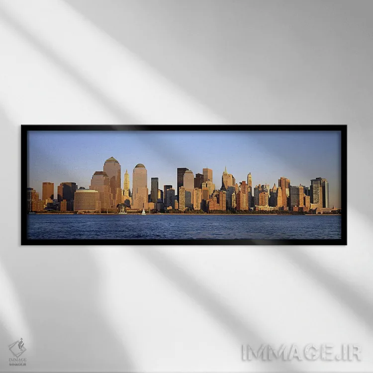 تابلو دکوراتیو Manhattan, New York City, New York State, USA,ساختمان ه… اثر پانورامیک ایمجز - نمای قابدار مشکی