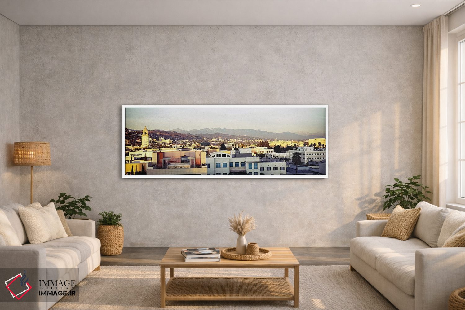 تابلو دکوراتیو San Gabriel Mountains, Hollywood Hills, Hollywood, City… اثر پانورامیک ایمجز - D2W