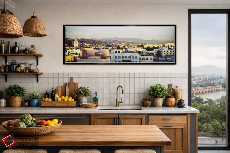 تابلو دکوراتیو San Gabriel Mountains, Hollywood Hills, Hollywood, City… اثر پانورامیک ایمجز - D3B