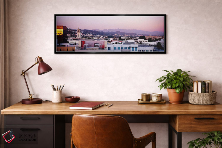 تابلو دکوراتیو San Gabriel Mountains, Hollywood Hills, Hollywood, City… اثر پانورامیک ایمجز - D2B