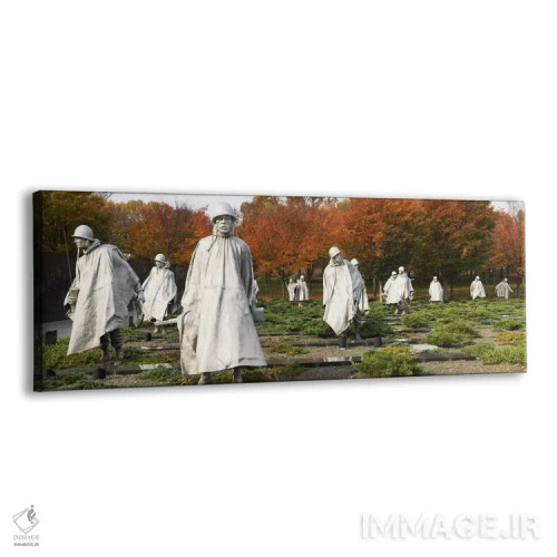 تابلو دکوراتیو Korean War Memorial, Washington DC, USA,مجسمه های سرباز… اثر پانورامیک ایمجز - نمای پرسپکتیو محصول