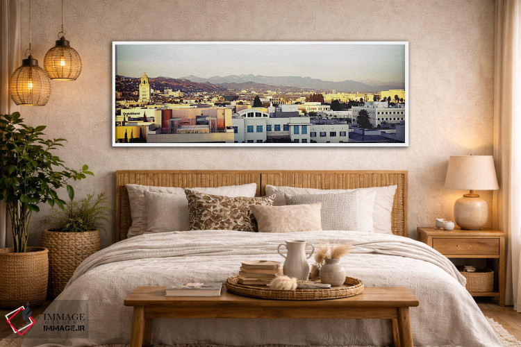 تابلو دکوراتیو San Gabriel Mountains, Hollywood Hills, Hollywood, City… اثر پانورامیک ایمجز - D4W