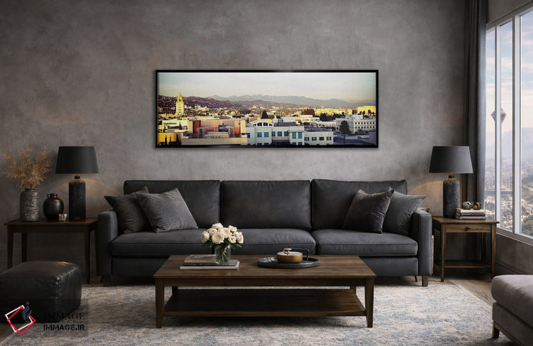 تابلو دکوراتیو San Gabriel Mountains, Hollywood Hills, Hollywood, City… اثر پانورامیک ایمجز - D5B