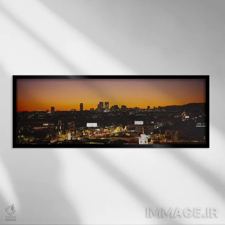تابلو دکوراتیو Century City, City of Los Angeles, California, USA,نمای… اثر پانورامیک ایمجز - نمای قابدار مشکی