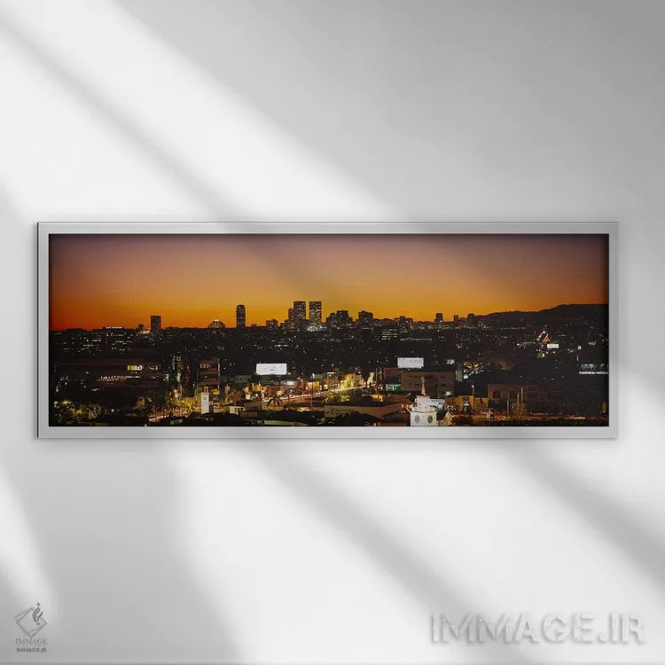 تابلو دکوراتیو Century City, City of Los Angeles, California, USA,نمای… اثر پانورامیک ایمجز - نمای قابدار سفید