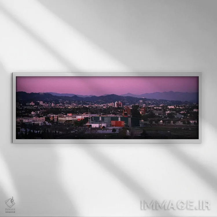 تابلو دکوراتیو Griffith Park Observatory, City of Los Angeles, Califor… اثر پانورامیک ایمجز - نمای قابدار سفید