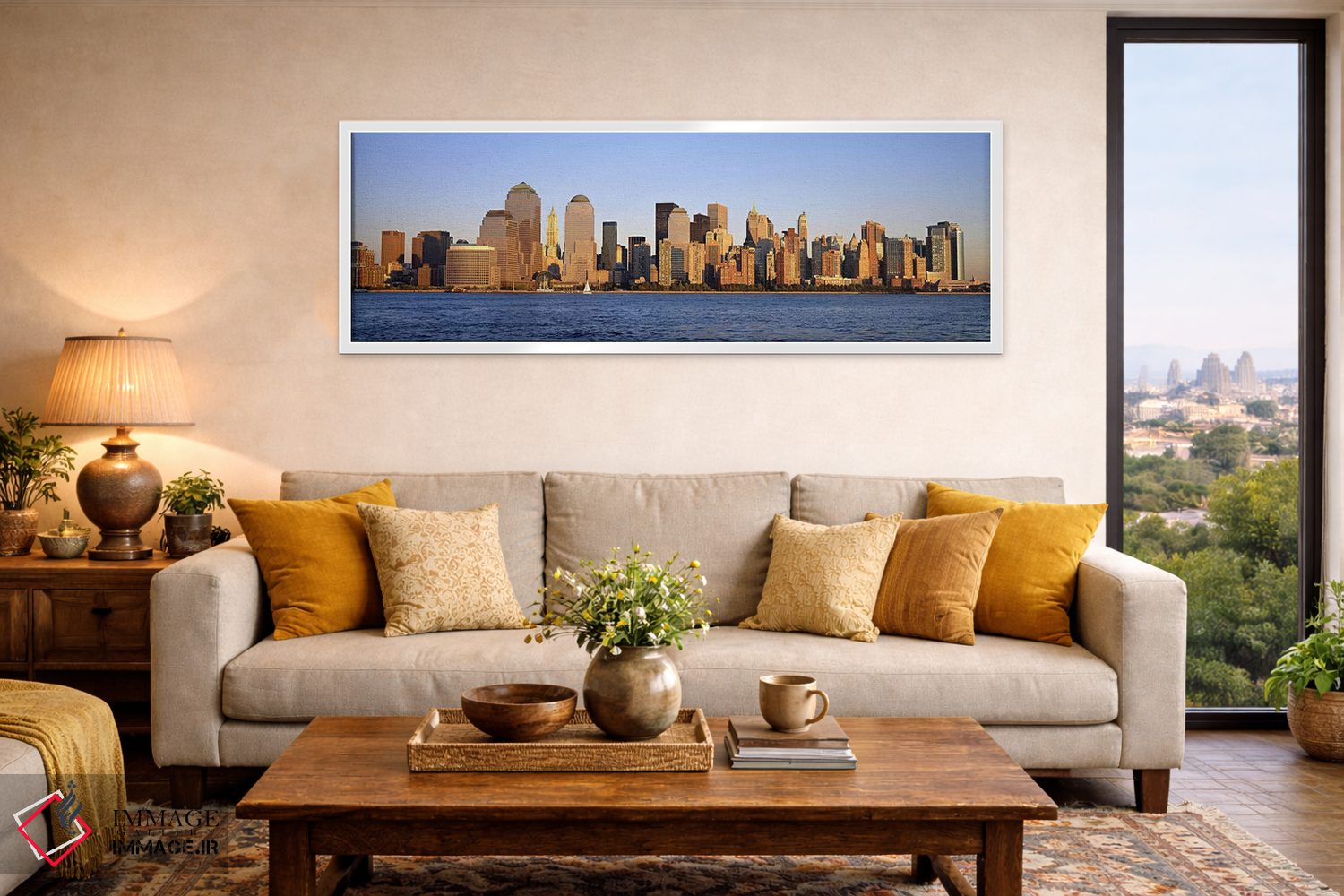 تابلو دکوراتیو Manhattan, New York City, New York State, USA,ساختمان ه… اثر پانورامیک ایمجز - D5W
