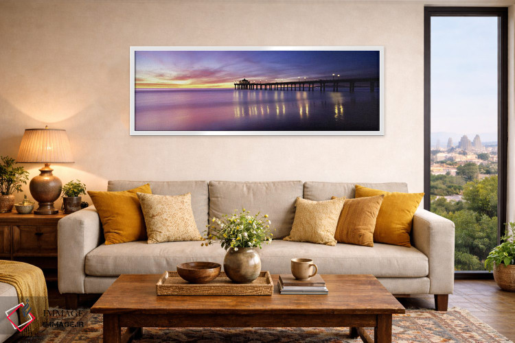 تابلو دکوراتیو Manhattan Beach Pier, Manhattan Beach, San Francisco, C… اثر پانورامیک ایمجز - D4W