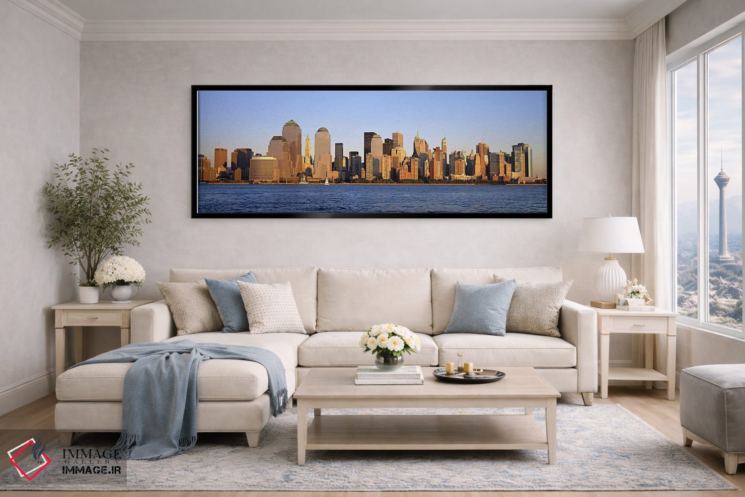 تابلو دکوراتیو Manhattan, New York City, New York State, USA,ساختمان ه… اثر پانورامیک ایمجز - D6B