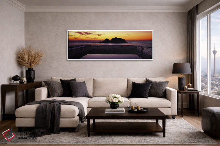 تابلو دکوراتیو Sutro Baths, San Francisco, California, USA,سیلوئت جزای… اثر پانورامیک ایمجز - D4W