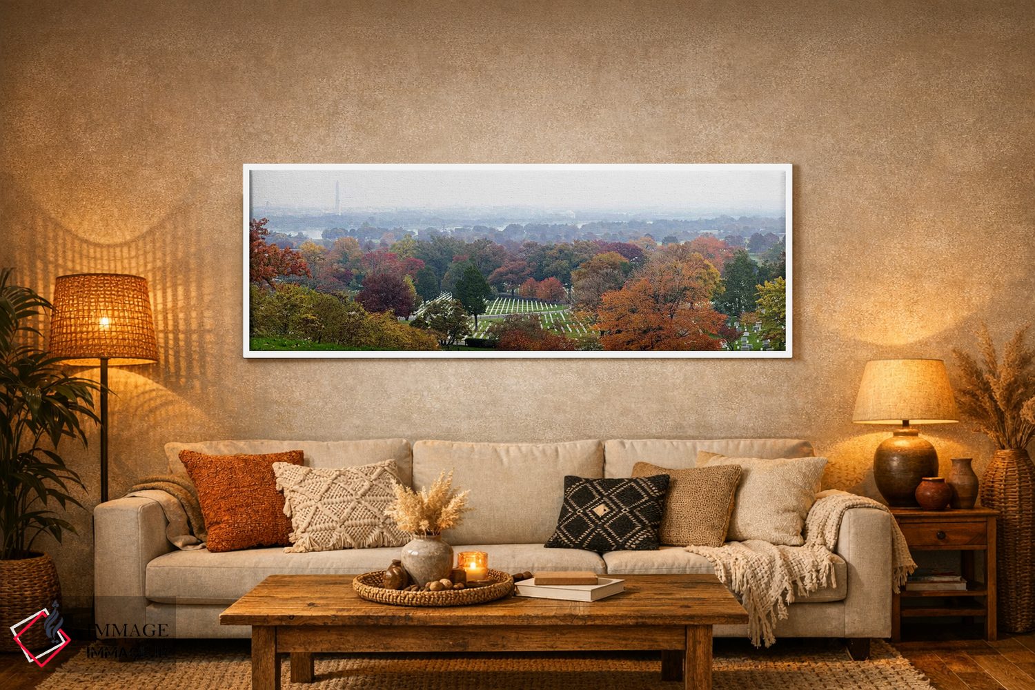 تابلو دکوراتیو Arlington National Cemetery, Washington DC, USA,نمای با… اثر پانورامیک ایمجز - D5W