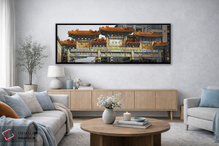 تابلو دکوراتیو Friendship Archway, Washington DC, USA,نمای زاویه پایین… اثر پانورامیک ایمجز - D3B