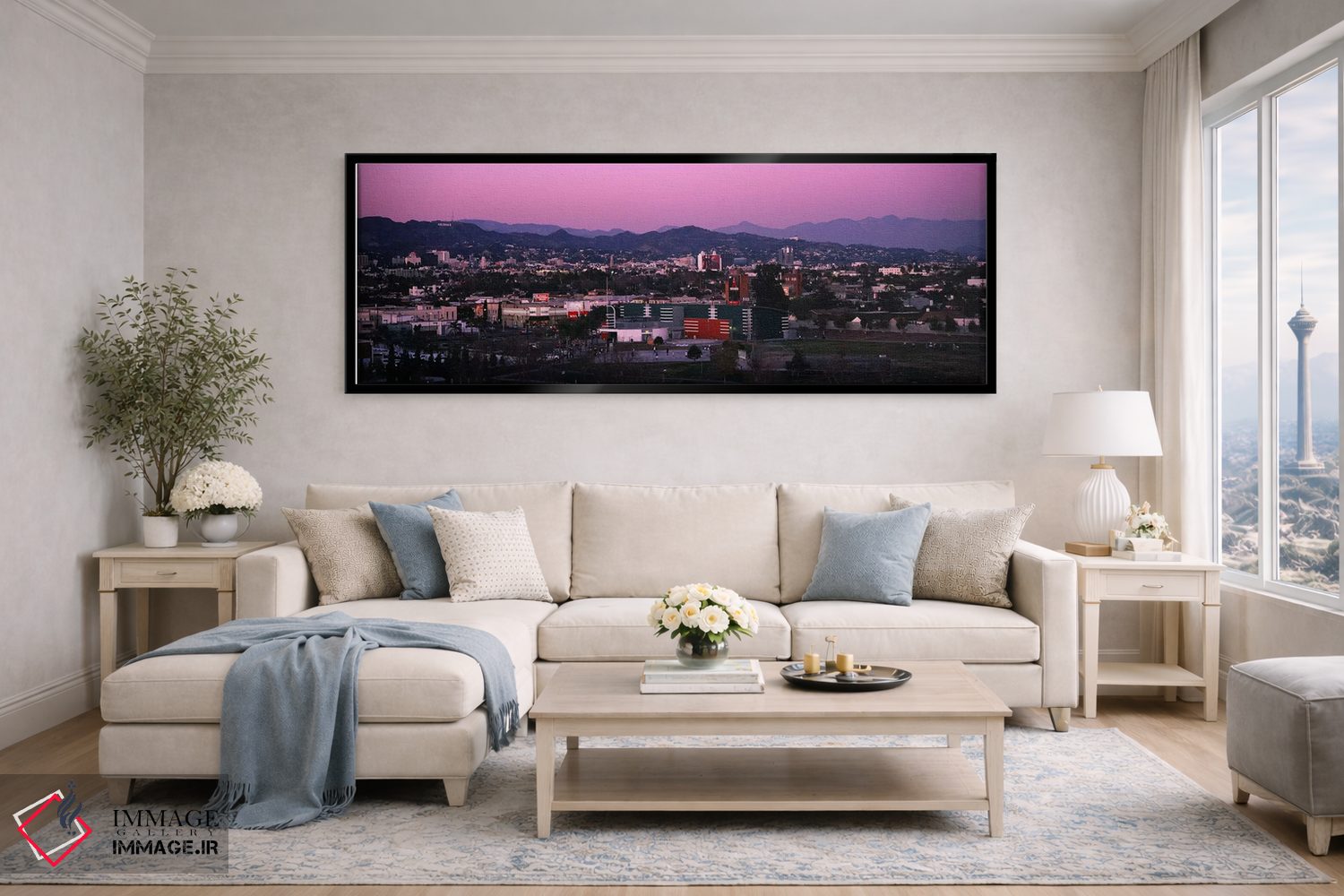 تابلو دکوراتیو Griffith Park Observatory, City of Los Angeles, Califor… اثر پانورامیک ایمجز - D5B