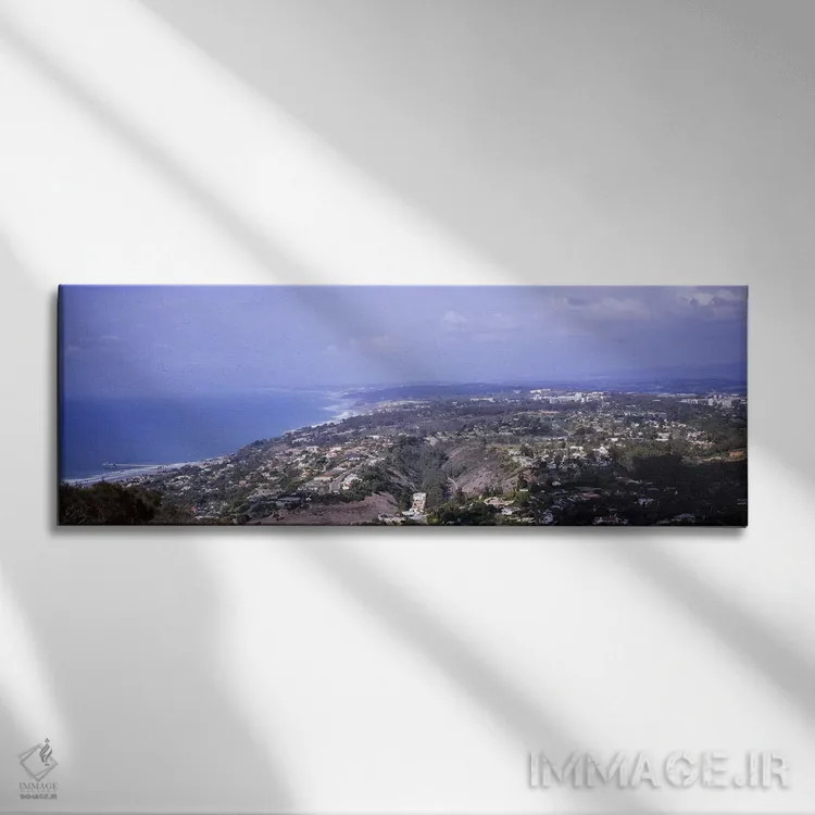 تابلو دکوراتیو Pacific Ocean, San Diego, California, USA,نمای بالا از… اثر پانورامیک ایمجز - نمای روبهرو روی دیوار