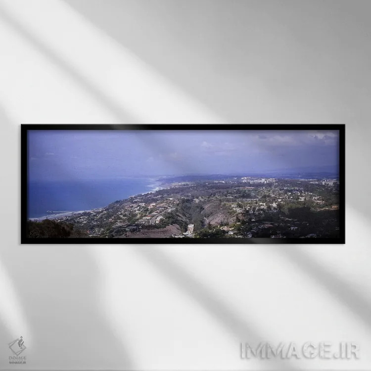 تابلو دکوراتیو Pacific Ocean, San Diego, California, USA,نمای بالا از… اثر پانورامیک ایمجز - نمای قابدار مشکی