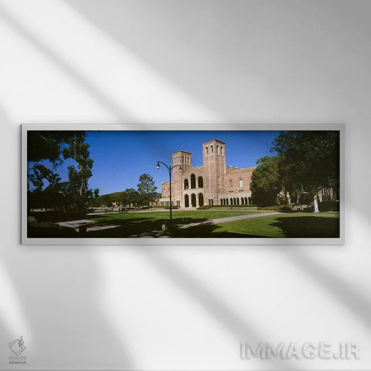تابلو دکوراتیو City of Los Angeles, California, USA,نمای بیرونی یک ساخ… اثر پانورامیک ایمجز - نمای قابدار سفید