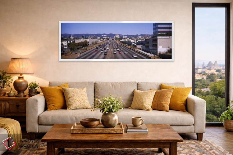 تابلو دکوراتیو 405 Freeway, City of Los Angeles, California, USA,نمای… اثر پانورامیک ایمجز - D5W