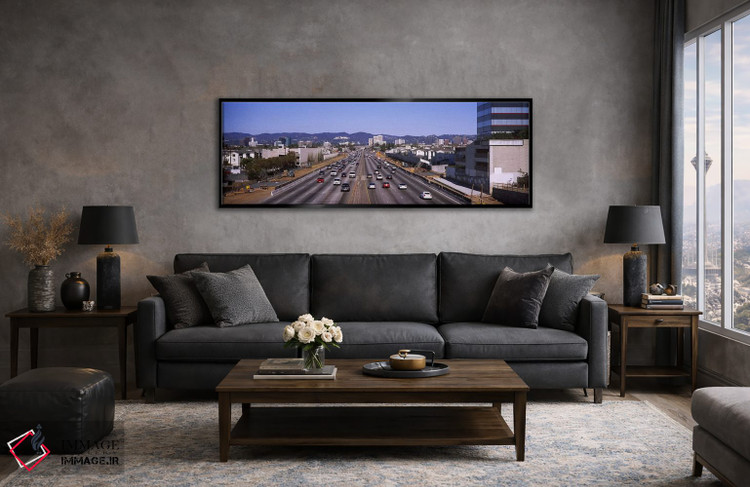 تابلو دکوراتیو 405 Freeway, City of Los Angeles, California, USA,نمای… اثر پانورامیک ایمجز - D6B