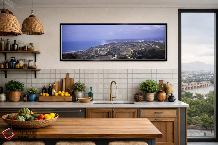تابلو دکوراتیو Pacific Ocean, San Diego, California, USA,نمای بالا از… اثر پانورامیک ایمجز - D3B