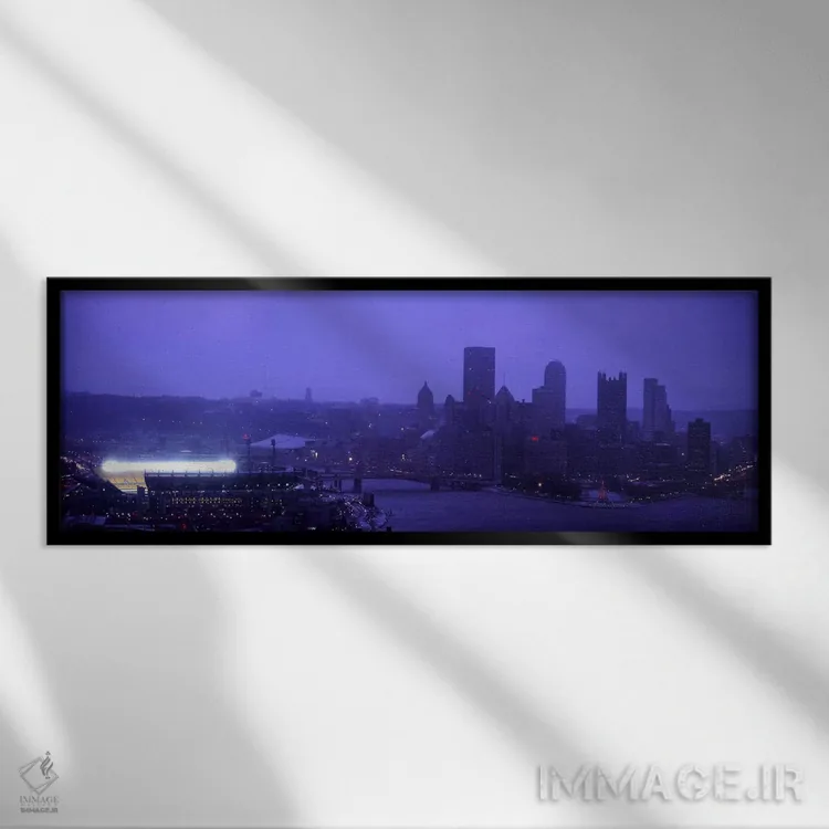 تابلو دکوراتیو Three Rivers Stadium, Pittsburgh, Pennsylvania, USA,ساخ… اثر پانورامیک ایمجز - نمای قابدار مشکی