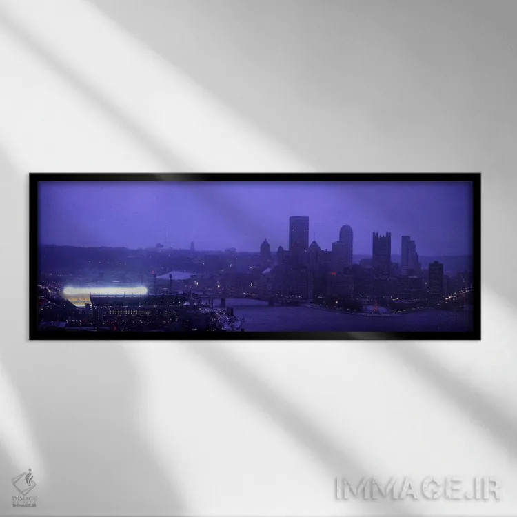 تابلو دکوراتیو Three Rivers Stadium, Pittsburgh, Pennsylvania, USA,ساخ… اثر پانورامیک ایمجز - نمای قابدار مشکی