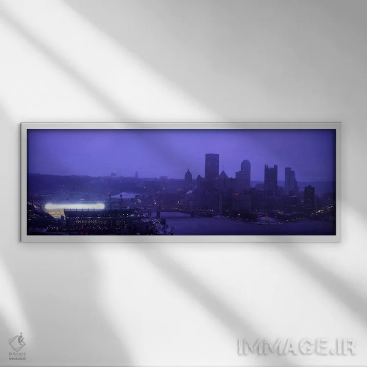 تابلو دکوراتیو Three Rivers Stadium, Pittsburgh, Pennsylvania, USA,ساخ… اثر پانورامیک ایمجز - نمای قابدار سفید