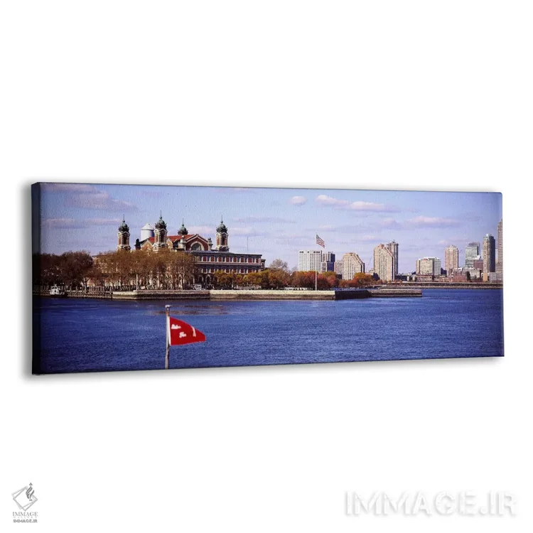 تابلو دکوراتیو Upper New York Bay,جزیره الیس، خلیج بالای نیویورک اثر پانورامیک ایمجز - نمای پرسپکتیو محصول