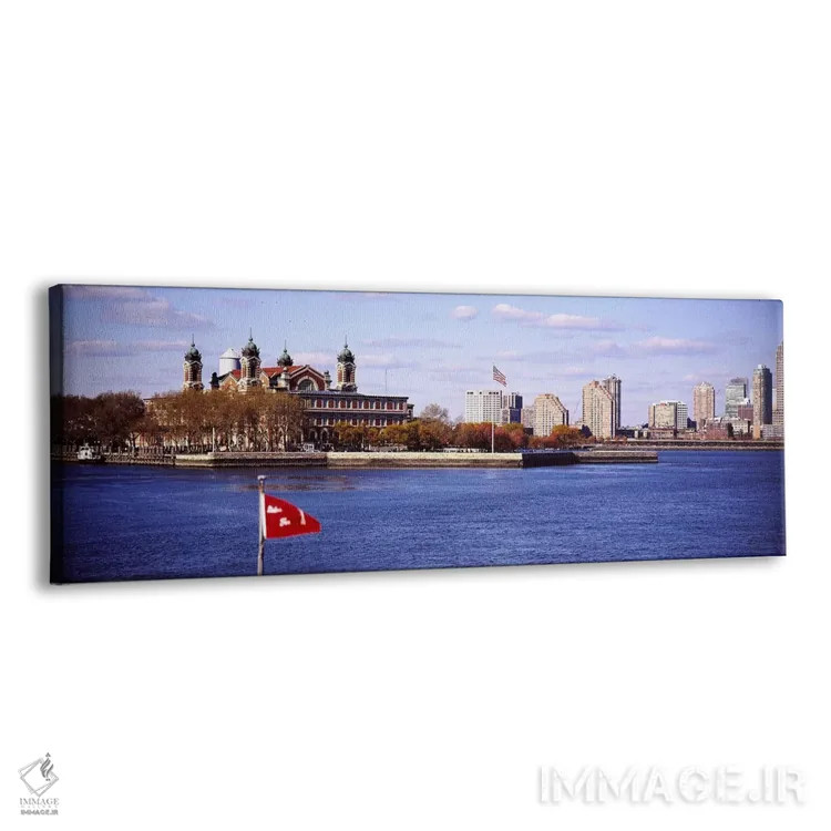 تابلو دکوراتیو Upper New York Bay,جزیره الیس، خلیج بالای نیویورک اثر پانورامیک ایمجز - نمای پرسپکتیو محصول