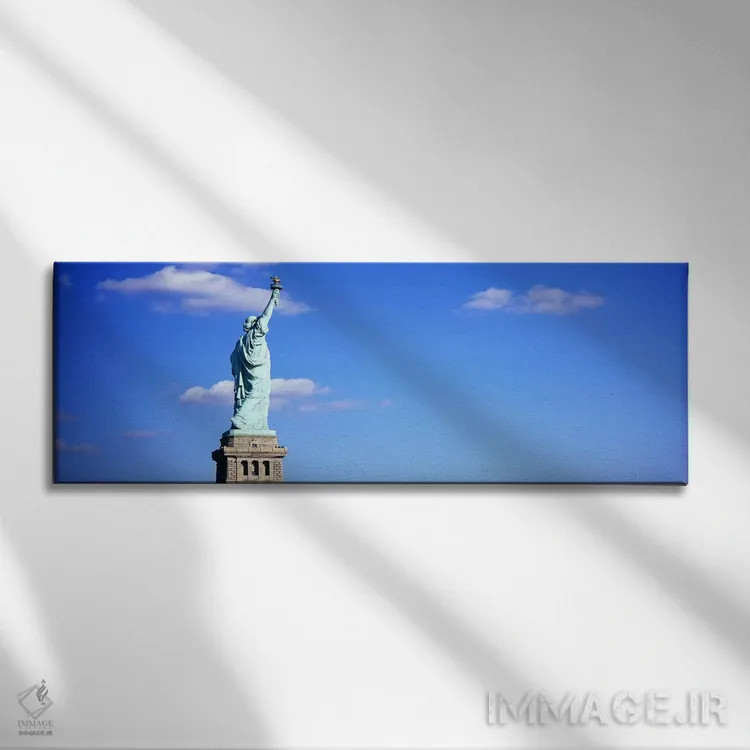 تابلو دکوراتیو Liberty State Park, Liberty Island, New York City, New… اثر پانورامیک ایمجز - نمای روبهرو روی دیوار