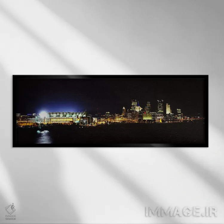 تابلو دکوراتیو Three Rivers Stadium,Pittsburgh, Pennsylvania, USA,ورزش… اثر پانورامیک ایمجز - نمای قابدار مشکی