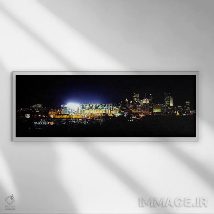 تابلو دکوراتیو Three Rivers Stadium, Pittsburgh, Pennsylvania, USA,ورز… اثر پانورامیک ایمجز - نمای قابدار سفید