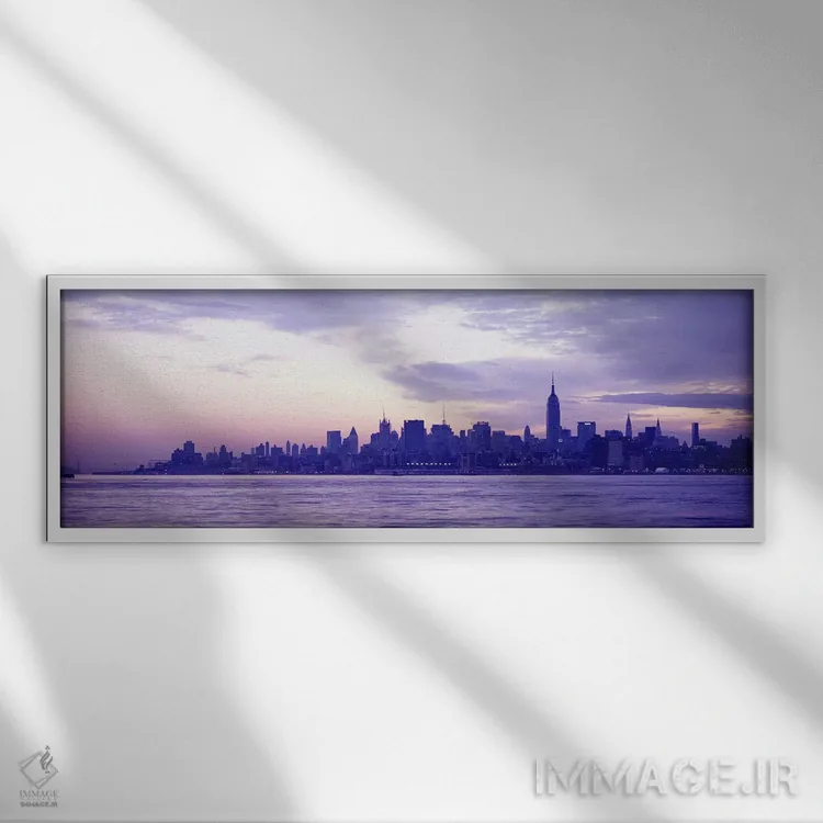تابلو دکوراتیو at sunriseManhattan, New York City, New York State, USA… اثر پانورامیک ایمجز - نمای قابدار سفید