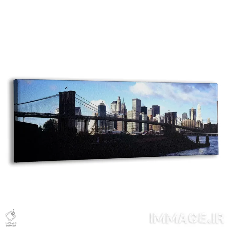 تابلو دکوراتیو Brooklyn Bridge, East River, Manhattan, New York City… اثر پانورامیک ایمجز - نمای پرسپکتیو محصول