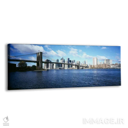 تابلو دکوراتیو Brooklyn Bridge, East River, Manhattan, New York City… اثر پانورامیک ایمجز - نمای پرسپکتیو محصول