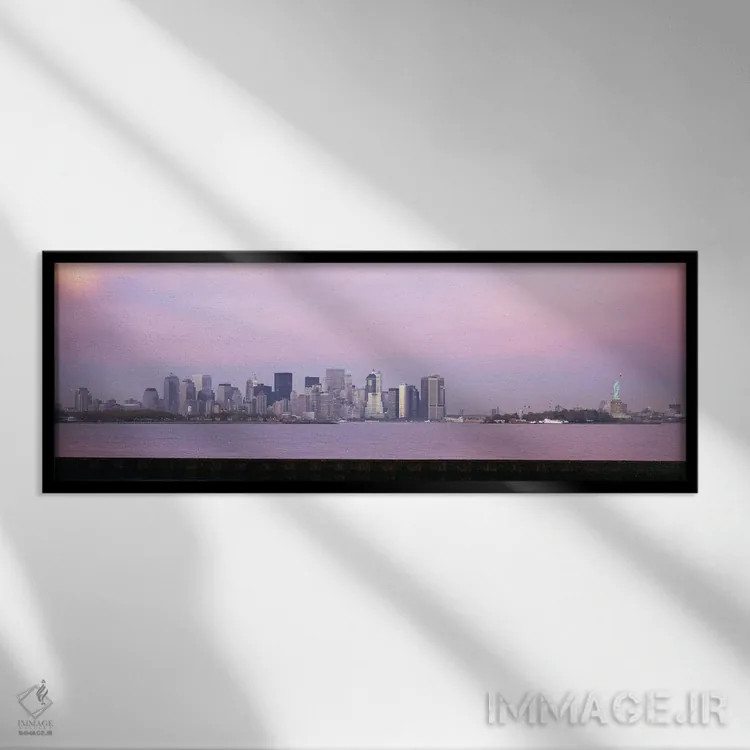 تابلو دکوراتیو Statue of Liberty, Manhattan, New York City, New York S… اثر پانورامیک ایمجز - نمای قابدار مشکی